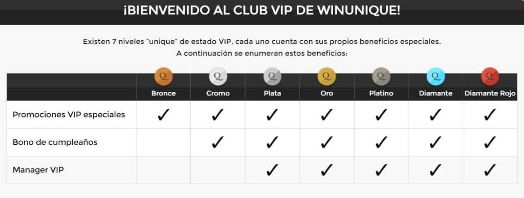 unique casino vip